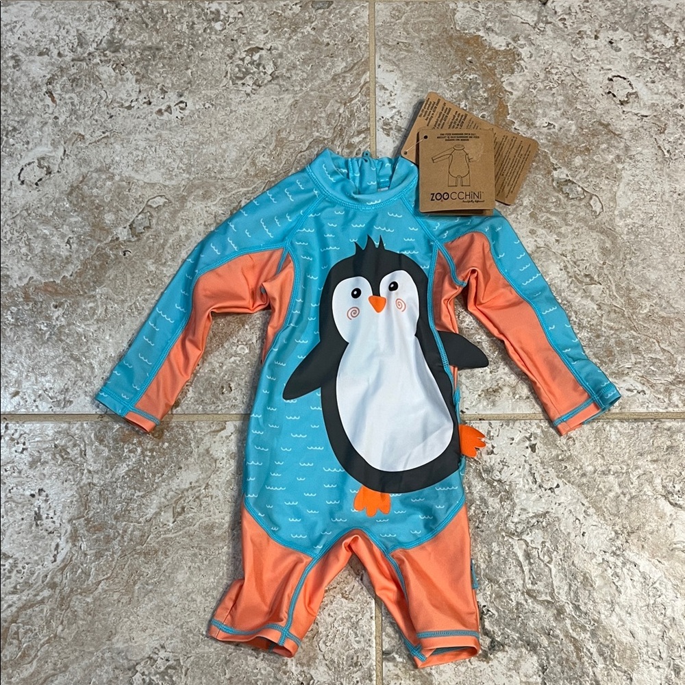 Zoocchini Baby One Pc Rashguard 6-12 mos NWT